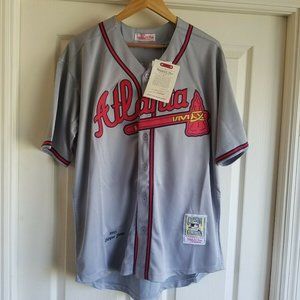 Chipper Jones Jersey Atlanta Braves 1995 Throwback Stitched NEW With Patches!